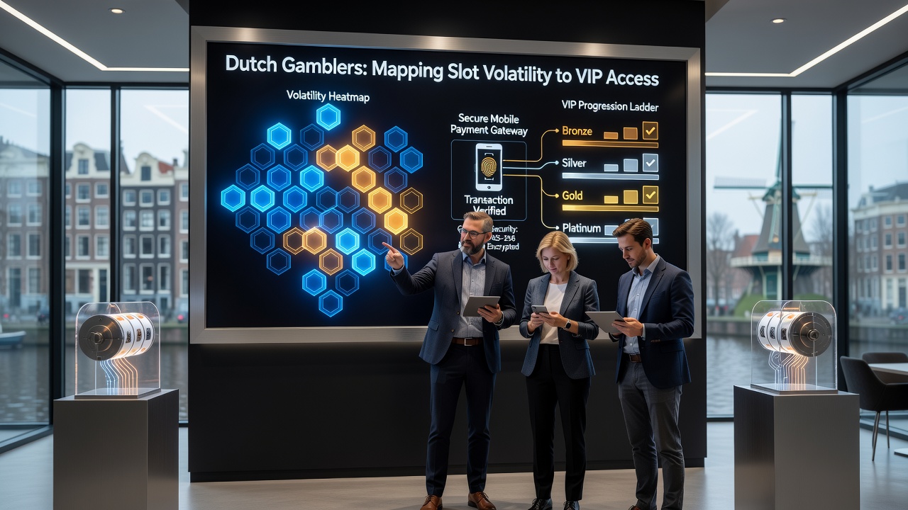 Diagram van mobiele betalingsgateway die volatiliteitspatronen koppelt aan VIP-tier voortgang